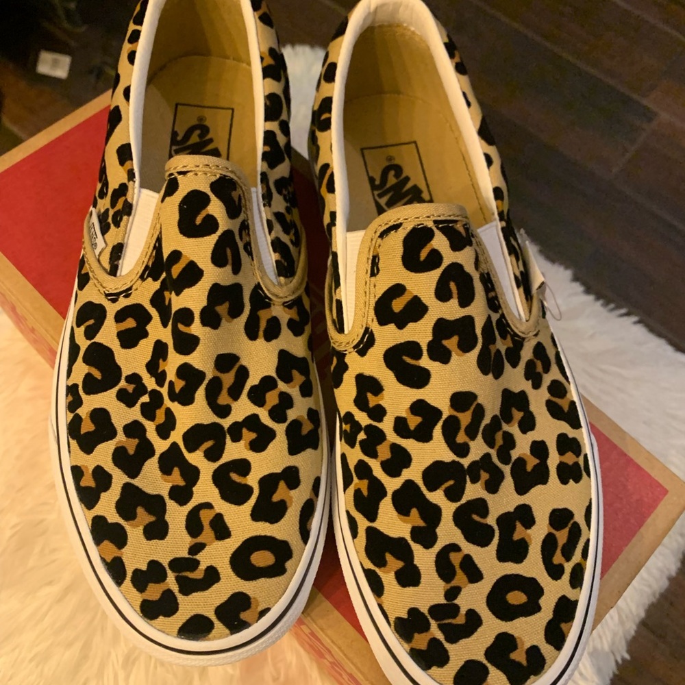 Vans Women's Leopard Slip-On Sneakers